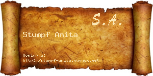 Stumpf Anita névjegykártya